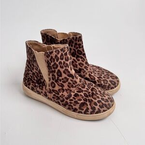 Harper Canyon Leopard Print Kids Booties Size 4